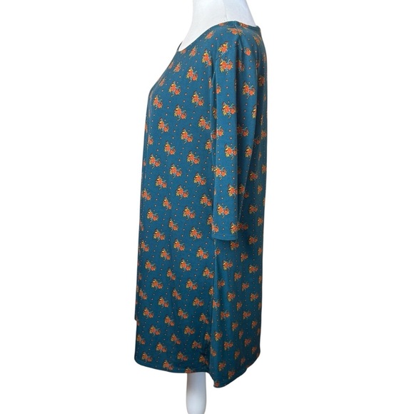 Natural Life Dark Floral Mini Dress Large Stretch Flower Boho Bohemian Forest - Picture 4 of 10